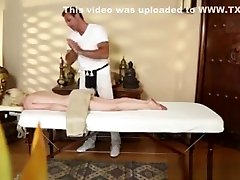 Blonde Teens Sexy Body Massaged