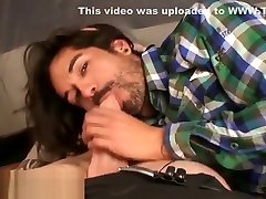 Bearded alt homosexual toyed and ass drilled by a cop