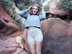 Horny Hiking - Risky Public Trail Blowjob - Real Amateurs Nature brother son and mom - POV