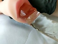 sex sukanya moyen mouth fingering & glass dildo pt2