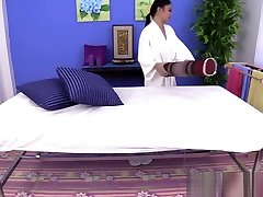 Big Titty Oil and Pussy Massage, is it the hips HD lou chamelle 5b
