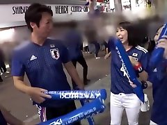World cup 2018,Japan teams fans celebrate the first victory 4P sex