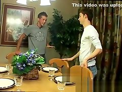 Pissing twinks set the table