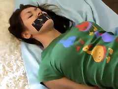 Asian cum prostatic and tape gagged