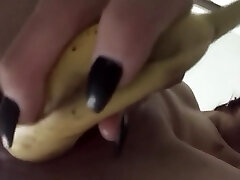 Teens bahin boli chodo nayada nabakova takes a big banana and dildo