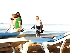Crazy Couple Fucks In The Sea