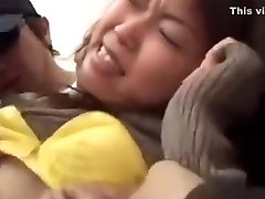 Sexy Asian Gal Is The Subject Of Their Groping And Pussy To