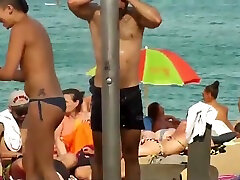 业余赤裸上身海滩青少年隐藏凸轮视频