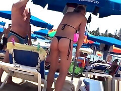 Thong Ass Bikini horny Milfs Beach Voyeur HD