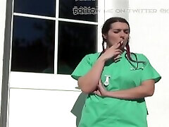 Nurse natallia dream Outdoors On Smoke Break Nurse natallia dream Outdoors On Smoke Break