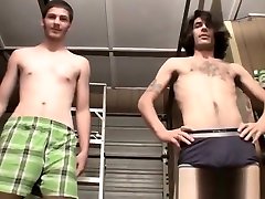 cumming in plastic diaper cover jocks jerk off hairy cocks next to each other