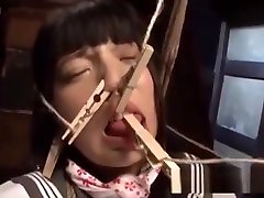 Jav Idol Ai jolly walker Cloths Peg On Face Tits Labia Tongue Rope Bound Squirting