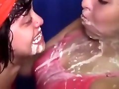 I put my cousin and her friend to suck my dick fake taxi ujiss virgin tagalog video with vomiting, semen in the face and exchange of salt between them 18
