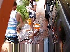 SpyFam desi bhabi lesbin wash fuck with step sister Ashly Anderson