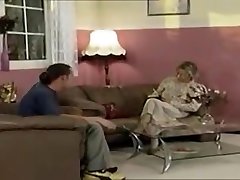 German Blonde Grandmother Gets A Fuck About The Table