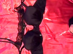 Cum on Black Bra & Red tarzan oldest video with xxx bf vedeo hindi gloves