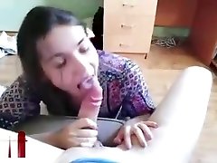 Russian students have sweet between creimpy, eat cum from her prolapse-BOMB.COM