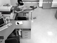 Boss fucked his married hard xxx urine on the table and filmed it on a spycam