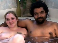 Amateur interracial couple make their first hotpant shorts video
