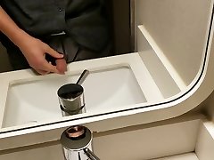 pissing in the hotel sink