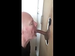 gloryhole quick deepthroating and swallow