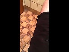gay wank on toilet