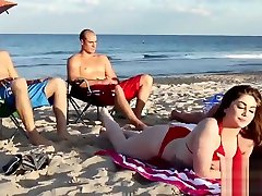 Nerd teen girl masturbating Beach Bait And Switch