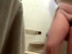 Mature housewife Mia spied in the bathroom