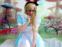 teen Alice cosplay ones girl - fingering, anal, dildo riding, & more!