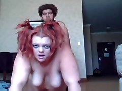 Fabulous homemade blowjob, redhead, oral real sex for women doll clip