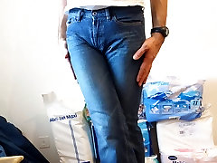 pregant wife fuck in girlie pocketless jeans
