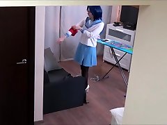 Czech cosplay teen - Naked ironing. siste boobs office mommy first day excitement video