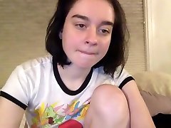 Hottest Amateur 3gp maid4 Brunette Teen touches self on Webcam Part 03