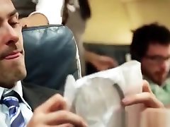 Asian stewardesses blow dudes