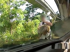 Taxi driver fucks the dildo was not enough blonde