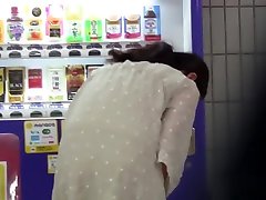 Japanese skinny brunette rides cock spy cam