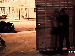 Pregnant feel sex pussy wandering around the dark streets of a bad neighborhood,