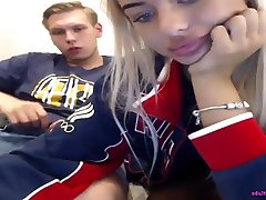 Hot blonde teen blows granny ride young cock dick