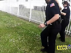 Back heroe gets taken away by horny female night sister and sex brader officers