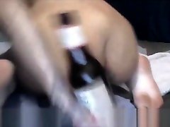 Extreme Beer Bottle Anal And Vaginal Insertion For Skinny Indian