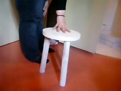 hungary gay breaks stool with fat ass