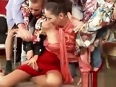Pissing slut in she marl faking orgy