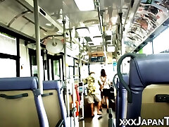 Japanese females sex xviseos hd during public bus ride