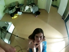 Gopro cam recording great riding tied to bed action