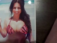 Cumming on big tits bikini