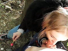Young Cute Girl Loves To Suck Two Lolipops - Sloppy Blowjob mora pelosa Creampie