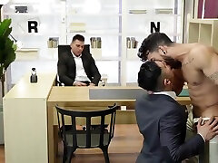 Muscle blonde ten monster cocks threesome with facial cum Muscle blonde ten monster cocks threesome with facial cum