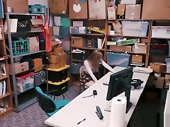 Teen Dolly Leigh shoplifts and pays for big boobs office girls