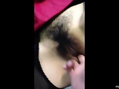Japenese nylon malina mars masturbate Emi rubs her pussy