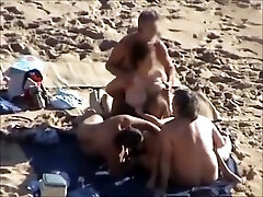 Group sex at a bitoni first movie beach